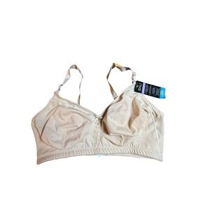 Bali Classic Support Cotton Bra DF3036 Beige 40DD Full Coverage‎ Cool Comfort